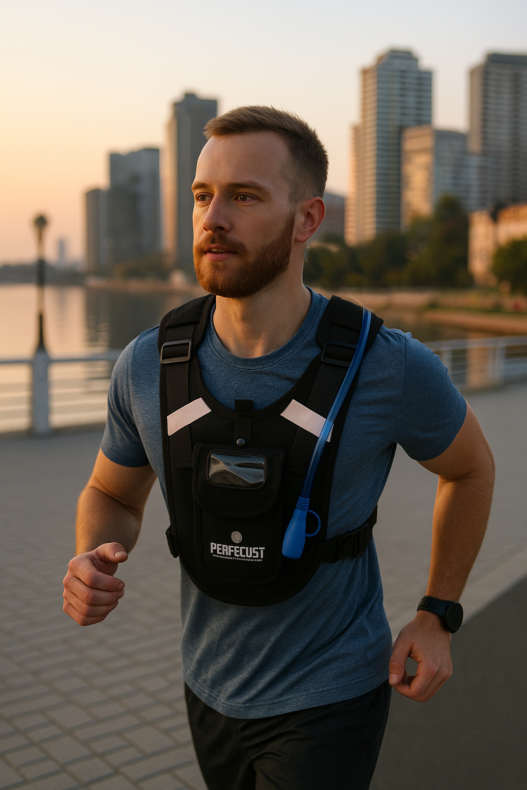 Runner enjoying a scenic view